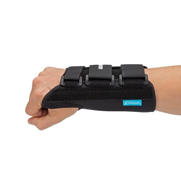 Ossur Wrist / Forearm Brace OssurÂ® FormfitÂ® Aluminum / Cotton / Polyester Left Hand Black Large