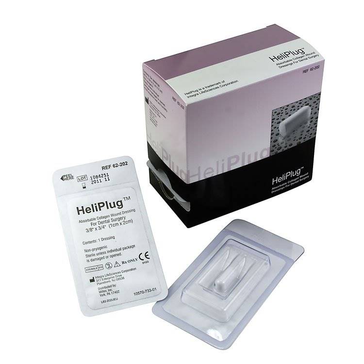 Integra Lifesciences HeliPlugÂ® Collagen Dressing