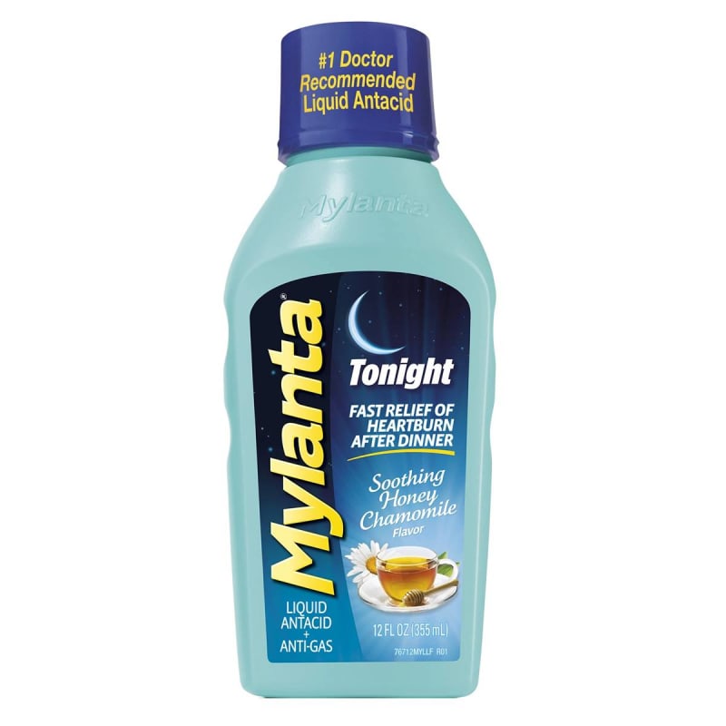Infirst Healthcare Inc Mylanta Tonight Liquid Soothing Honey Chamomile Flavor, 12-ounce bottle