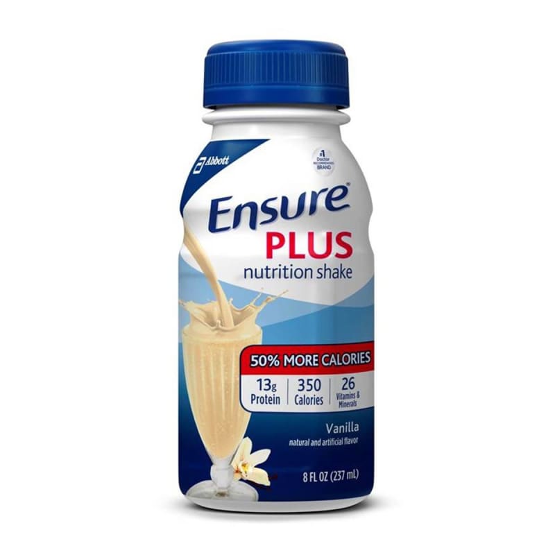 Abbott Nutrition EnsureÂ® Plus Nutrition Shake Vanilla Oral Supplement, 8 oz. Bottle