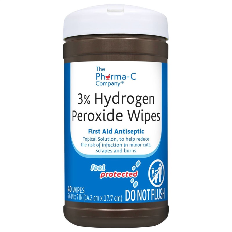 Kleen Test Products Corp Pharma-C-WipesÂ® Hydrogen Peroxide Antiseptic