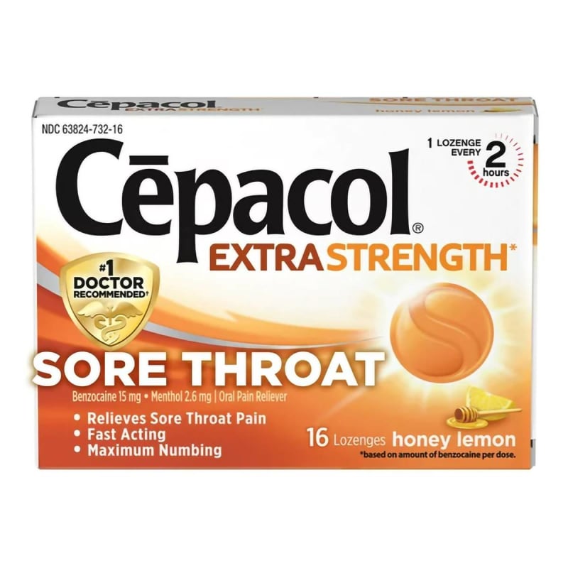 Reckitt Benckiser CepacolÂ® Extra Strength Benzocaine / Menthol Sore Throat Relief
