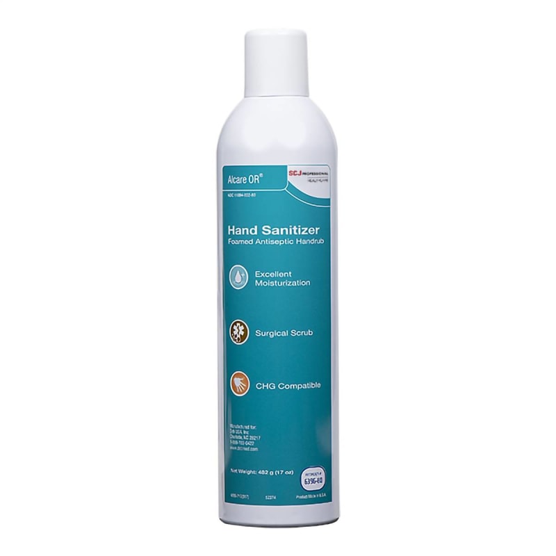 SC Johnson Professional USA Inc AlcareÂ® OR Ethyl Alcohol Foamed Antiseptic Handrub, Aerosol Can