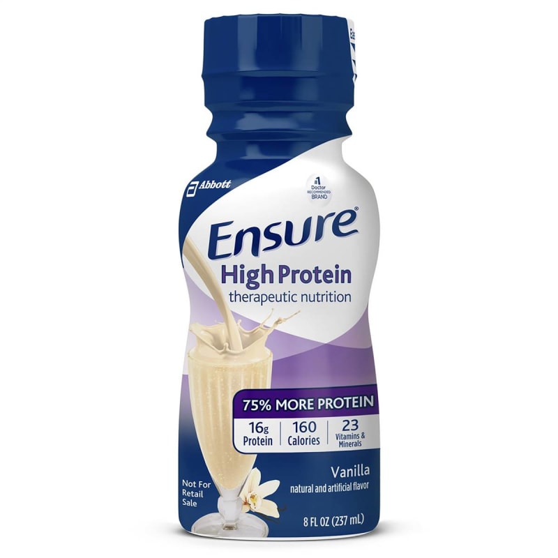 Abbott Nutrition EnsureÂ® High Protein Therapeutic Nutrition, Vanilla, 8-ounce bottle