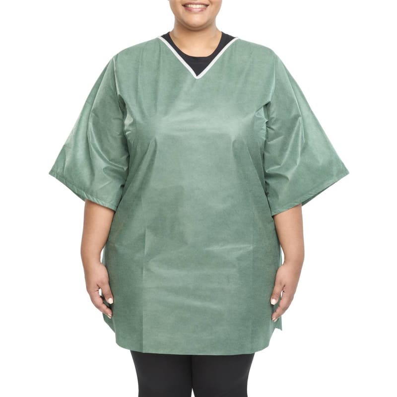 Graham Medical Products Graham Medical Short Sleeve Scrub Shirt, Green, 3X-Large