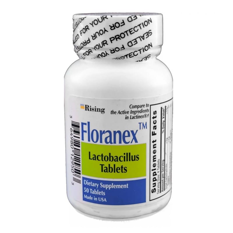 Rising Pharmaceuticals Floranexâ„¢ Lactobacillus Tablets Probiotic Dietary Supplement