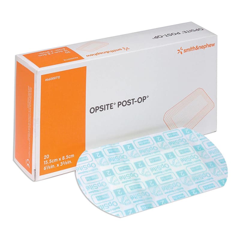 Smith & Nephew OpSite Post Op Transparent Film Dressing with Pad, 3-3/8 x 6-1/8 Inch Smith & Nephew OpSite Post Op Transparent Film Dressing with Pad, 3-3/8 x 6-1/8 Inch