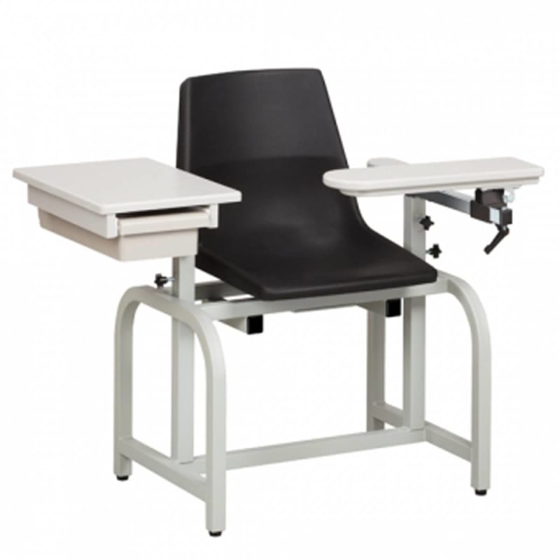 Clinton Industries Lab Series ClintonCleanâ„¢ Blood Drawing Chair with Drawer