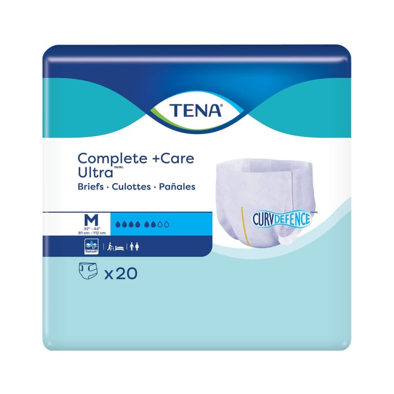 Essity HMS North America Inc TENA Complete +Care Ultraâ„¢ Briefs with CurvDefenceâ„¢, Medium Essity HMS North America Inc TENA Complete +Care Ultraâ„¢ Briefs with CurvDefenceâ„¢, Medium