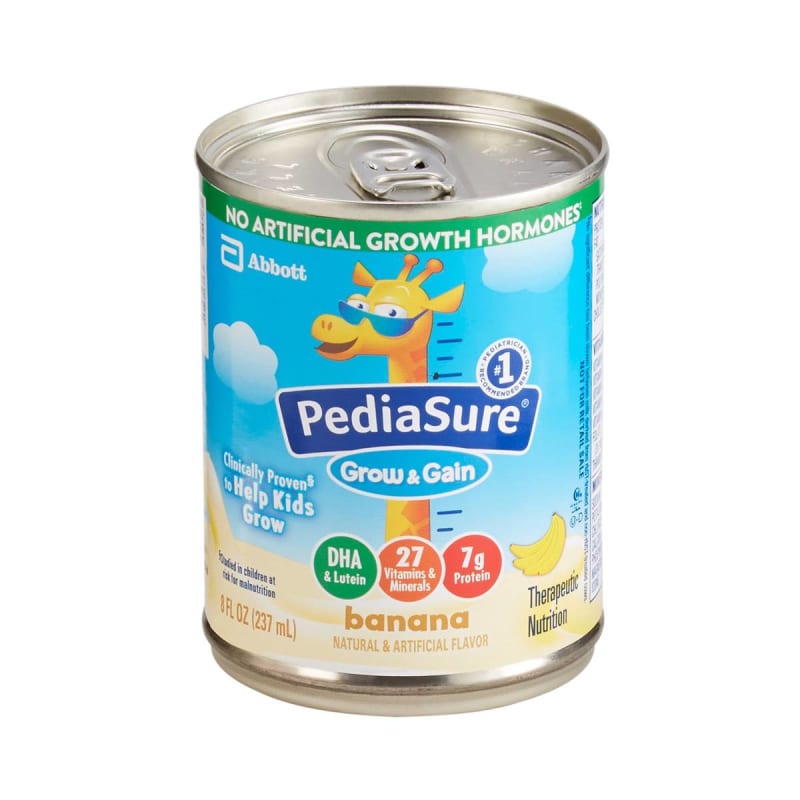Abbott Nutrition PediaSureÂ® Grow & Gain Therapeutic Nutrition, Banana, 8-ounce Can