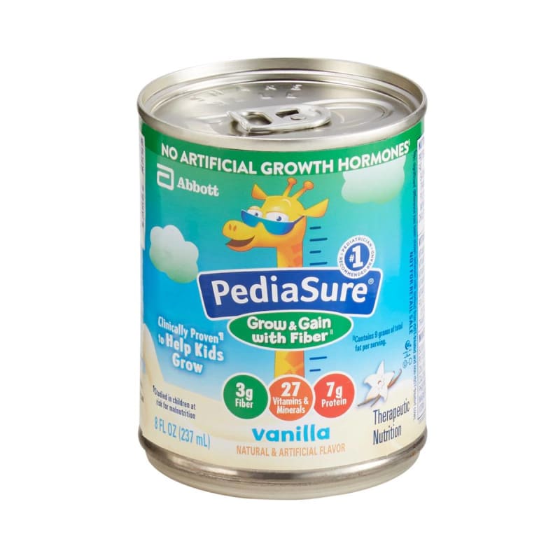 Abbott Nutrition PediaSureÂ® Grow & Gain with Fiber Therapeutic Nutrition, Vanilla, 8-ounce Can