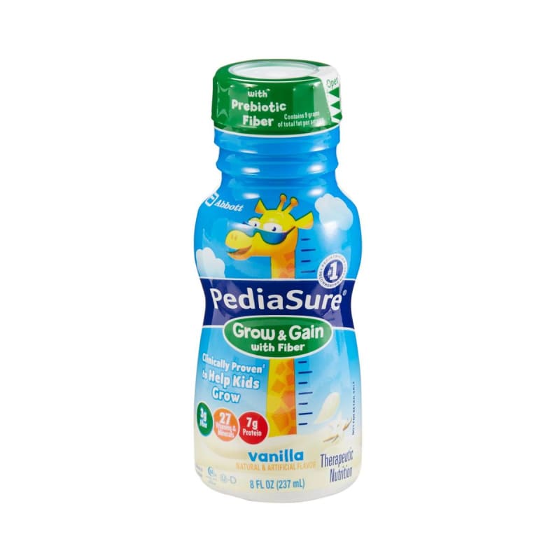 Abbott Nutrition PediaSure Grow & Gain With Fiber Therapeutic Nutrition, Vanilla, 8-ounce Bottle