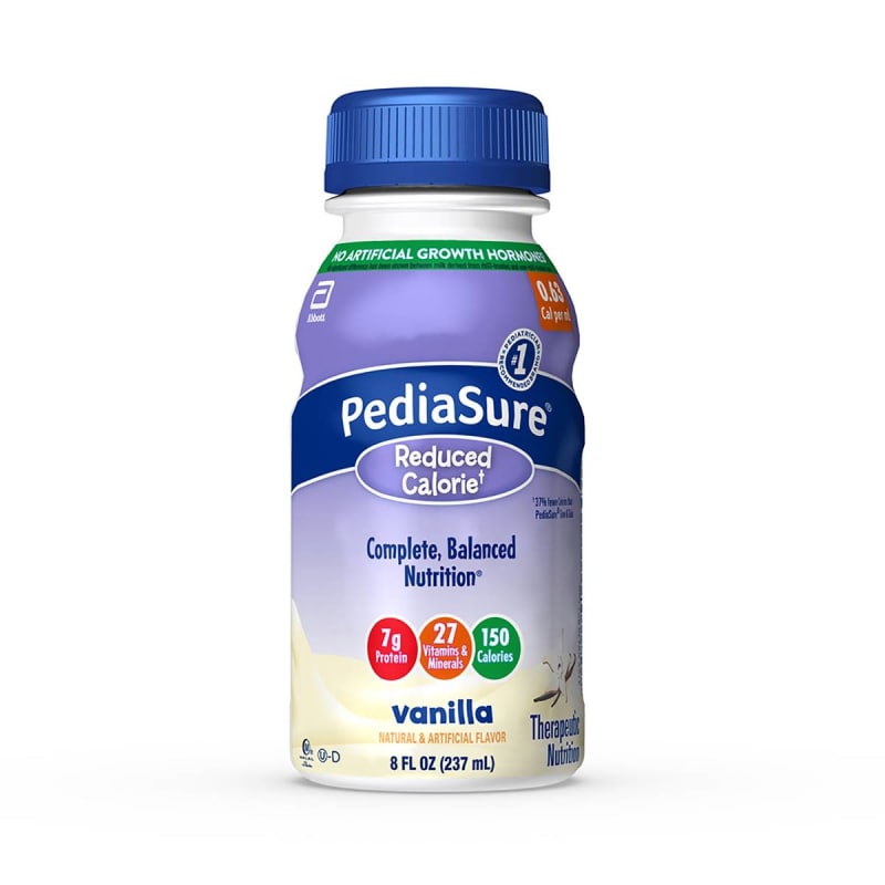 Abbott Nutrition PediaSureÂ® Reduced Calorie Therapeutic Nutrition, Vanilla, 8-ounce bottle