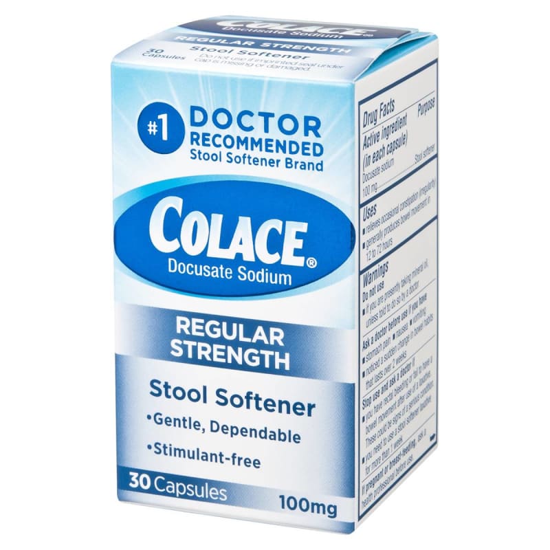 Purdue Pharma ColaceÂ® Docusate Sodium Stool Softener