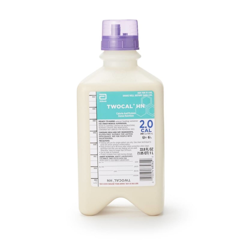 Abbott Nutrition TwoCal® HN Tube Feeding Formula, 1 Liter Ready to Hang Bottle Abbott Nutrition TwoCal® HN Tube Feeding Formula, 1 Liter Ready to Hang Bottle