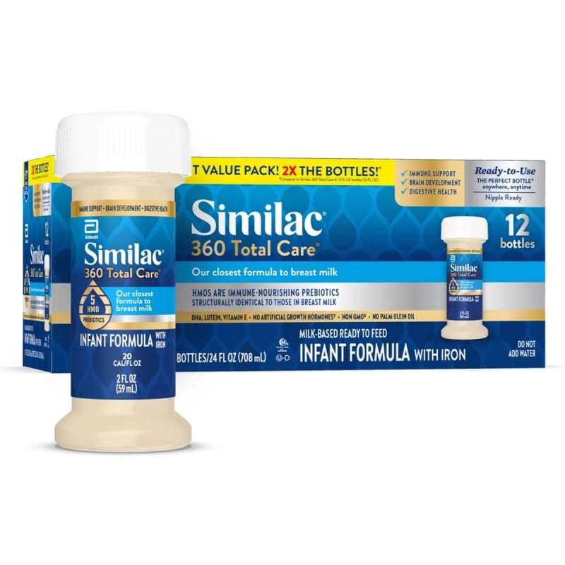 Abbott Nutrition Infant Formula Similac® 360 Total Care® Unflavored 2 oz. Bottle Liquid Abbott Nutrition Infant Formula Similac® 360 Total Care® Unflavored 2 oz. Bottle Liquid