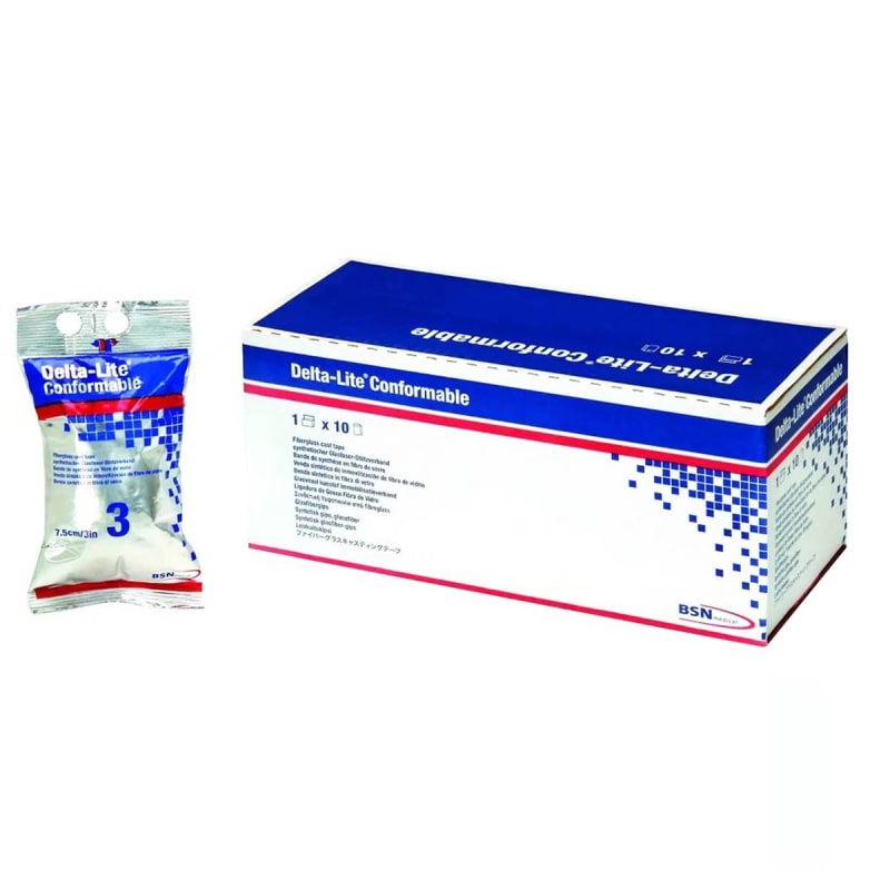 BSN Medical Delta-Lite® Conformable White Cast Tape, 4 Inch x 4 Yard BSN Medical Delta-Lite® Conformable White Cast Tape, 4 Inch x 4 Yard