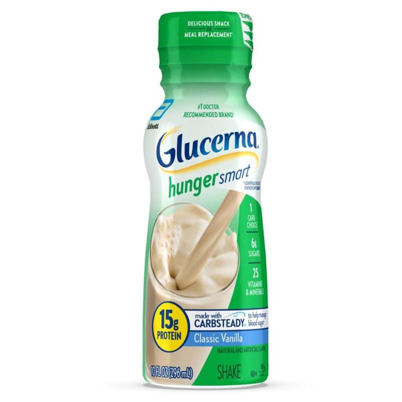 Abbott Nutrition Glucerna® Hunger Smart Shake, Vanilla Flavor, 10-ounce bottle Abbott Nutrition Glucerna® Hunger Smart Shake, Vanilla Flavor, 10-ounce bottle