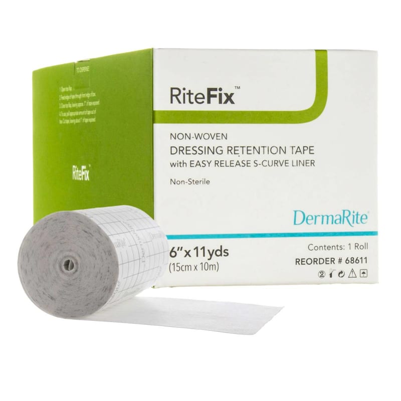 Sion Brands LLC RiteFixâ„¢ Nonwoven Dressing Retention Tape, 6 Inch x 11 Yard, White