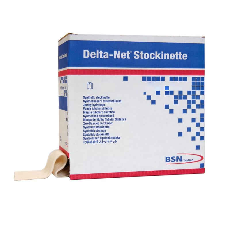 BSN Medical Delta-Net® Stockinette, Tubular Cast Padding, White, 3 Inch x 25 Yard BSN Medical Delta-Net® Stockinette, Tubular Cast Padding, White, 3 Inch x 25 Yard