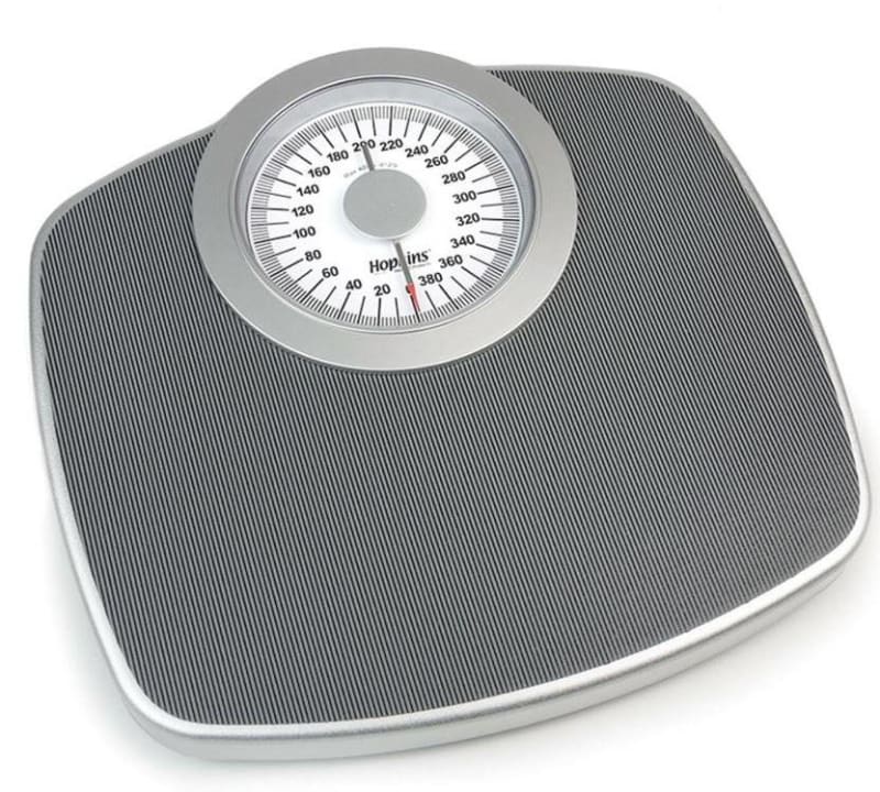 Hopkins Medical Products Floor Scale Dial Display 400 lbs. / 181 kg Capacity Gray Analog