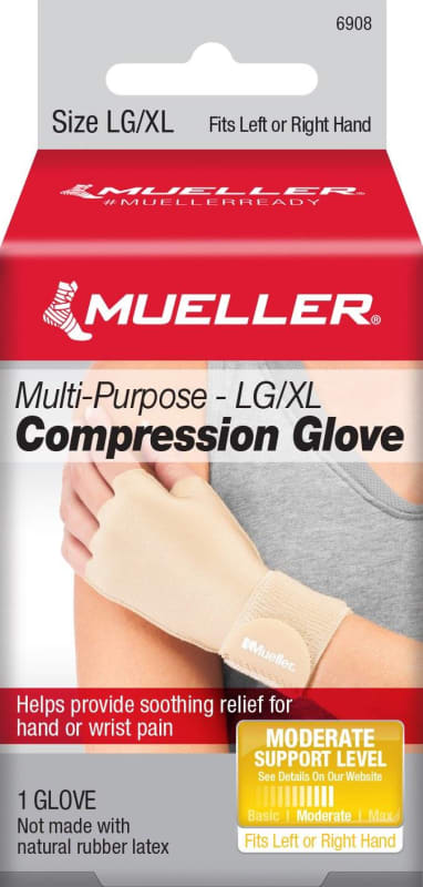 Mueller Sports Medicine Compression Glove Mueller® Compression & Support Gloves Fingerless Large / X-Large Over-the-Wrist Length Ambidextrous Mueller Sports Medicine Compression Glove Mueller® Compression & Support Gloves Fingerless Large / X-Large Over-the-Wrist Length Ambidextrous