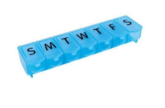 Compass Health Brands Ultra Bubble-LokÂ® 7 Day Pill Organizer, Extra Large