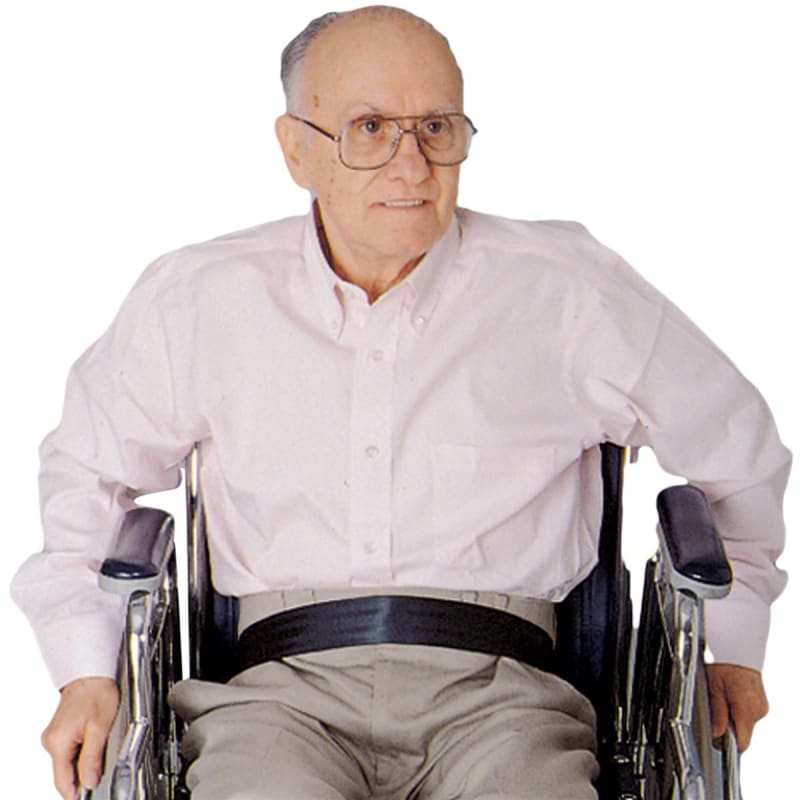 SkiL-Careâ„¢ Econo-Belt Wheelchair Safety Belt, 2 x 50 Inch, Black