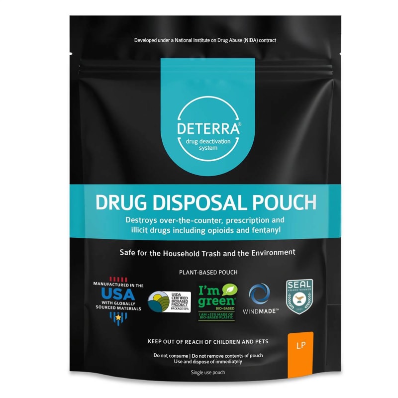 Verde Environmental Technologies Inc DeterraÂ® Drug Disposal Pouch for Disposal of Pharmaceuticals, Large