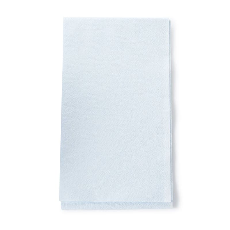 Graham Medical Products Graham Medical White/Blue Flat Stretcher Sheet, 40 x 72 Inch