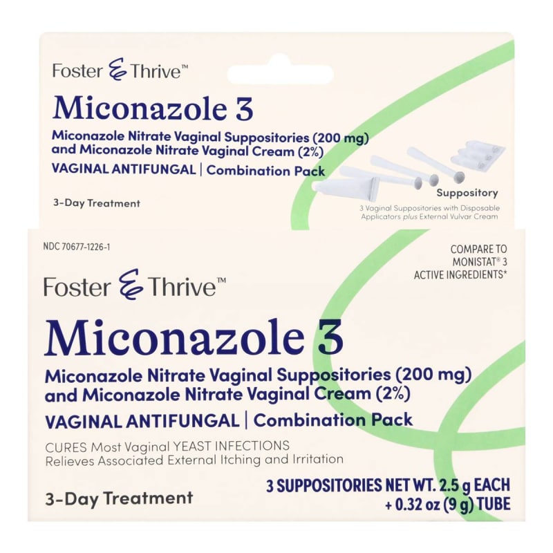 McKesson Foster & Thriveâ„¢ 2% Miconazole Nitrate Vaginal Antifungal Kit