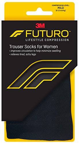 3M Company 3Mâ„¢ Futuroâ„¢ Energizing Trouser Socks for Women, Black, Large
