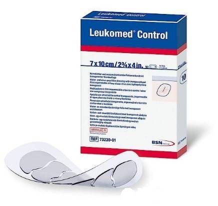BSN Medical Transparent Film Dressing with Pad Leukomed® Control 3 X 6 Inch 3 Tab Delivery Rectangle Sterile BSN Medical Transparent Film Dressing with Pad Leukomed® Control 3 X 6 Inch 3 Tab Delivery Rectangle Sterile