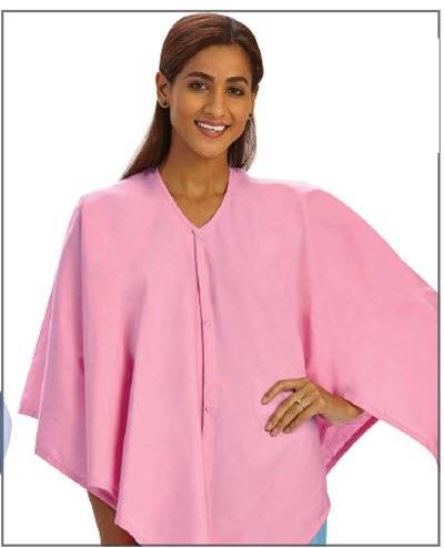 Fashion Seal Uniforms Exam Cape SimplySoft® Pink One Size Fits Most Front Opening Snap Closure Female Reusable Fashion Seal Uniforms Exam Cape SimplySoft® Pink One Size Fits Most Front Opening Snap Closure Female Reusable