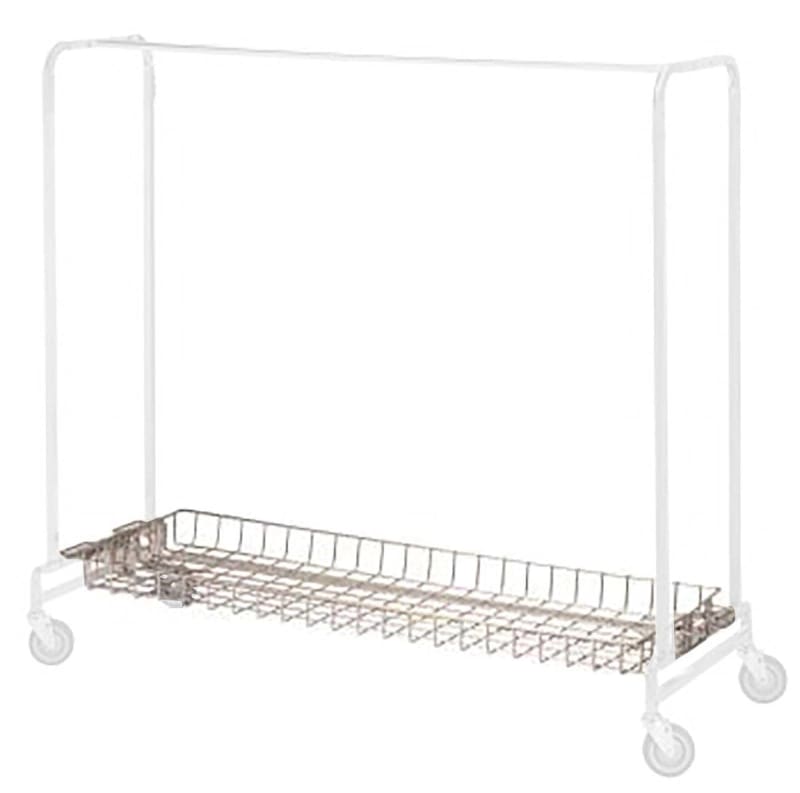 R&B Wire Basket Shelf for 60" Single or Double Garment Racks R&B Wire Basket Shelf for 60" Single or Double Garment Racks