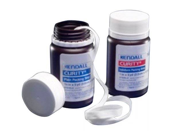 Cardinal Curityâ„¢ Iodoform Wound Packing Strip, Â¼ inch x 5 yard