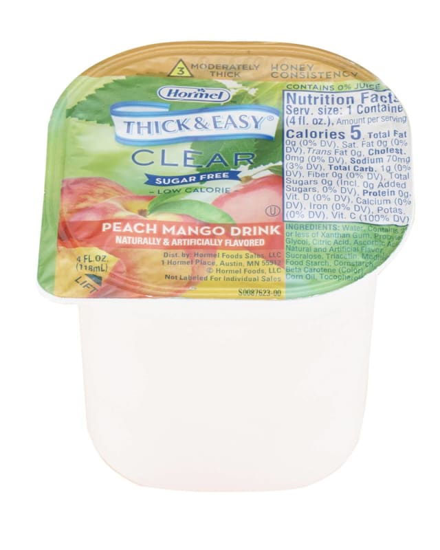 Lyons Magnus LLC Thick & EasyÂ® Clear Honey Consistency Sugar-Free Peach Mango Thickened Beverage