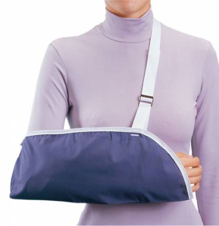 DJO ProCare® Unisex Blue Cotton / Polyester Arm Sling, Large DJO ProCare® Unisex Blue Cotton / Polyester Arm Sling, Large