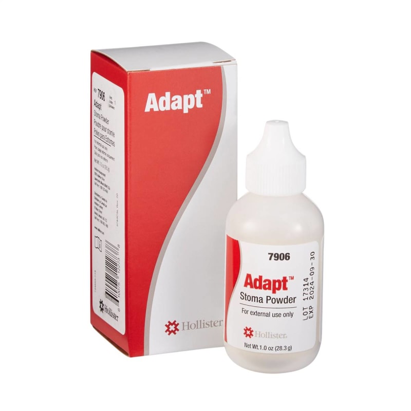 HollisterÂ® Adaptâ„¢ Ostomy Powder, 1-ounce Puff Bottle