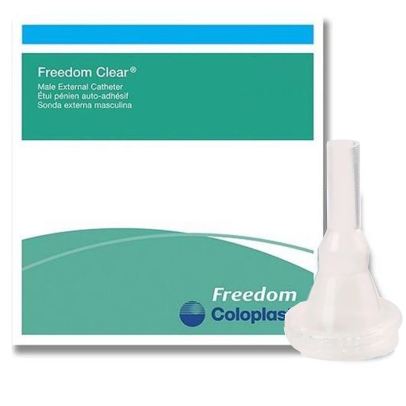 Coloplast FreedomÂ® Clear Male External Catheter, Intermediate Size, 23mm, Standard Length