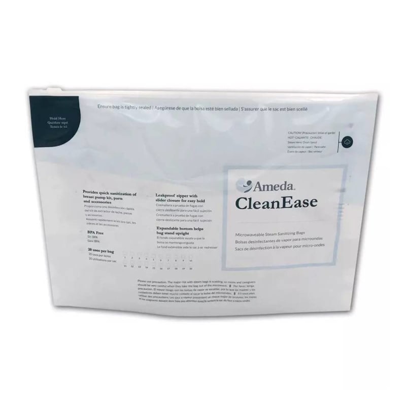 Ameda Inc AmedaÂ® CleanEase Microwaveable Steam Sanitizing Bags