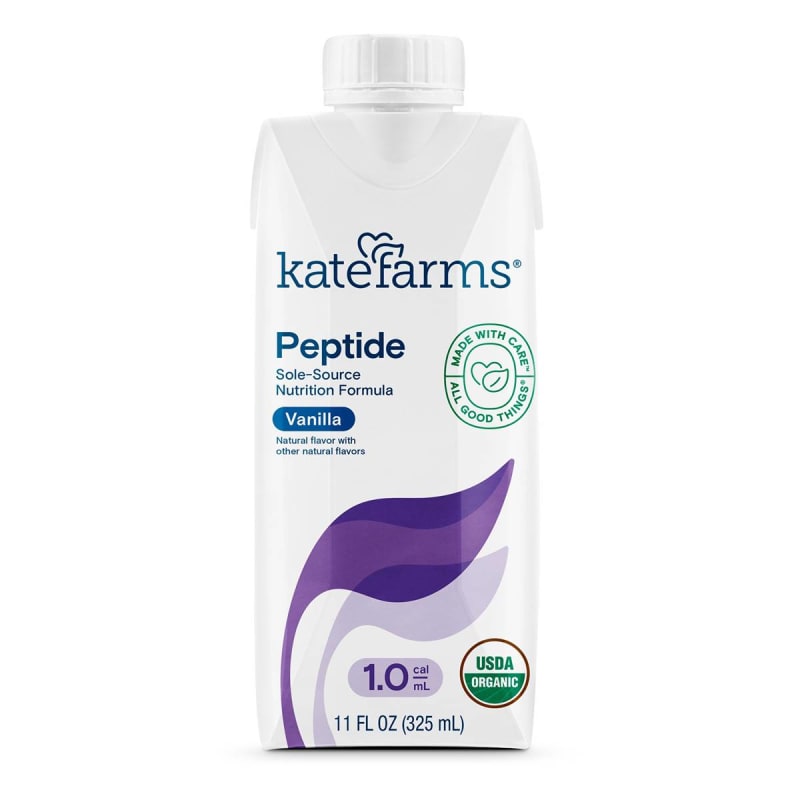 Kate FarmsÂ® Peptide 1.0 Vanilla Sole-Source Nutrition Formula, 11-ounce Carton