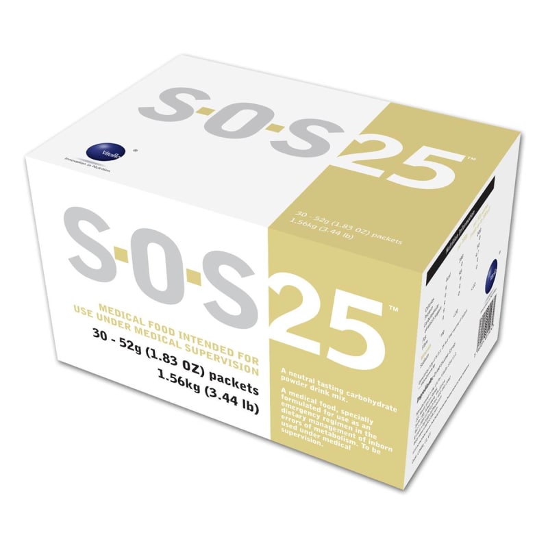 Vitaflo USA LLC Oral Supplement S.O.S.â„¢ 25 Neutral Flavor Powder 52 Gram Individual Packet Vitaflo USA LLC Oral Supplement S.O.S.â„¢ 25 Neutral Flavor Powder 52 Gram Individual Packet