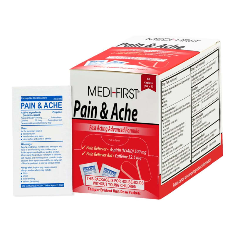 Medique Products Medi-FirstÂ® Pain & Ache Relief Aspirin / Caffeine Pain Relief