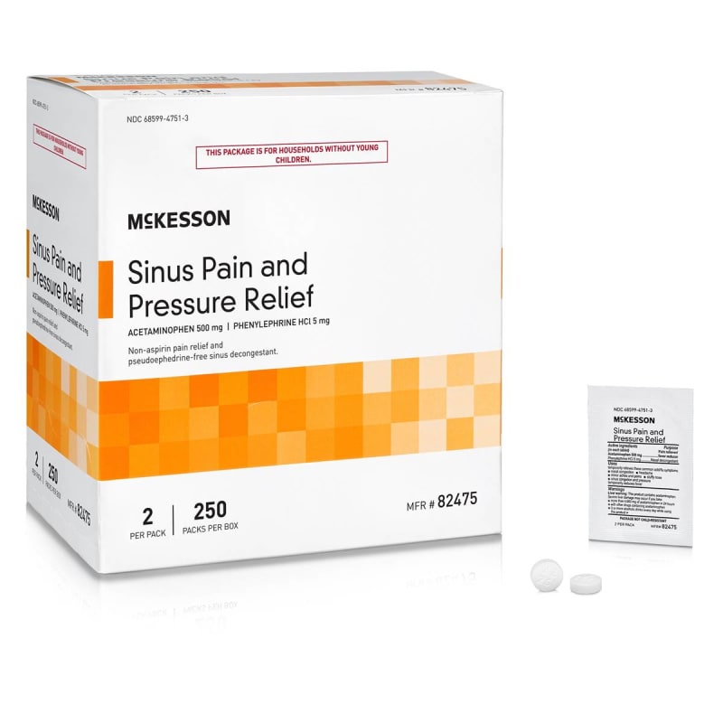 McKesson Acetaminophen / Phenylephrine Cold and Sinus Relief