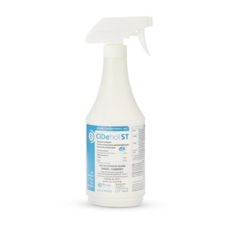 Decon Labs CiDeholÂ® ST Surface Disinfectant Cleaner, 16-ounce Trigger Spray Bottle