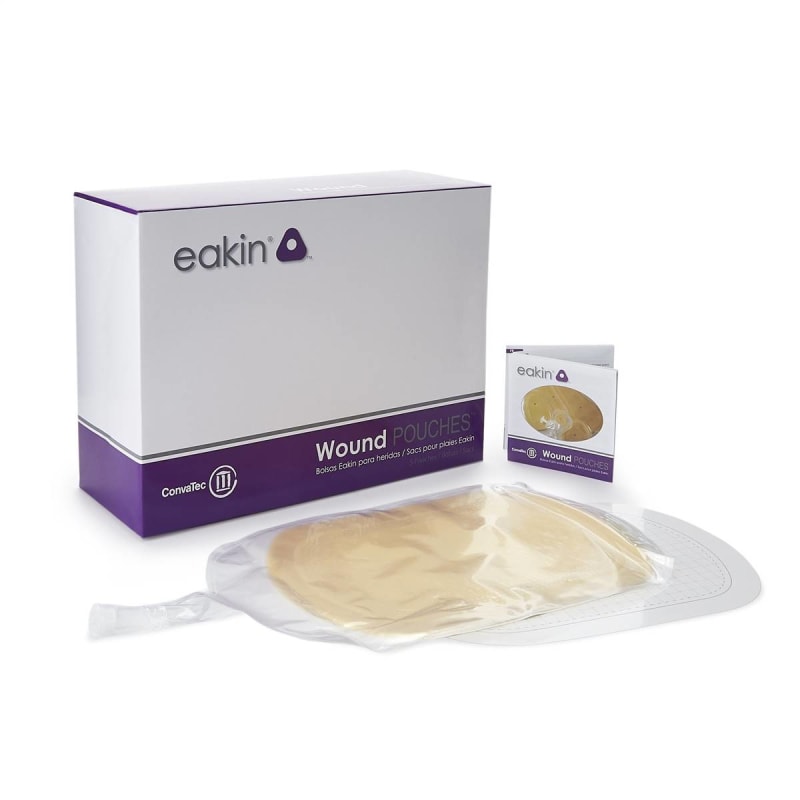 ConvaTec EakinÂ® Fistula and Wound Drainage Pouch, 243 x 158mm Cutting Area