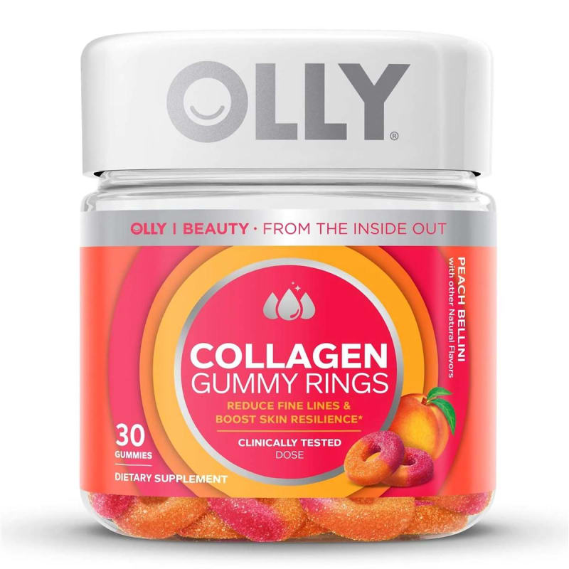 OLLY Public Benefit Corp OllyÂ® Collagen Gummy Rings Peach Bellini