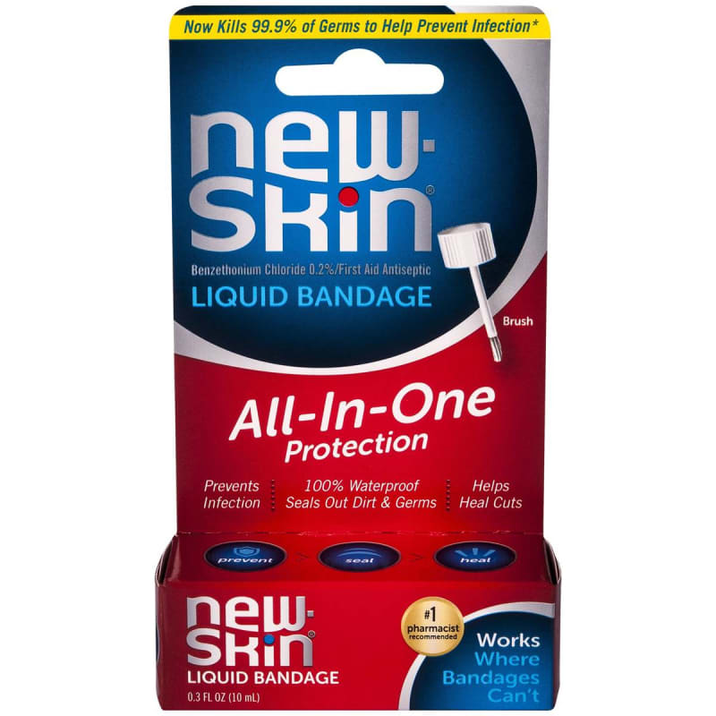 Emerson Healthcare new-skinÂ® Benzethonium Chloride 0.2% First Aid Antiseptic Liquid Bandage, 10 mL
