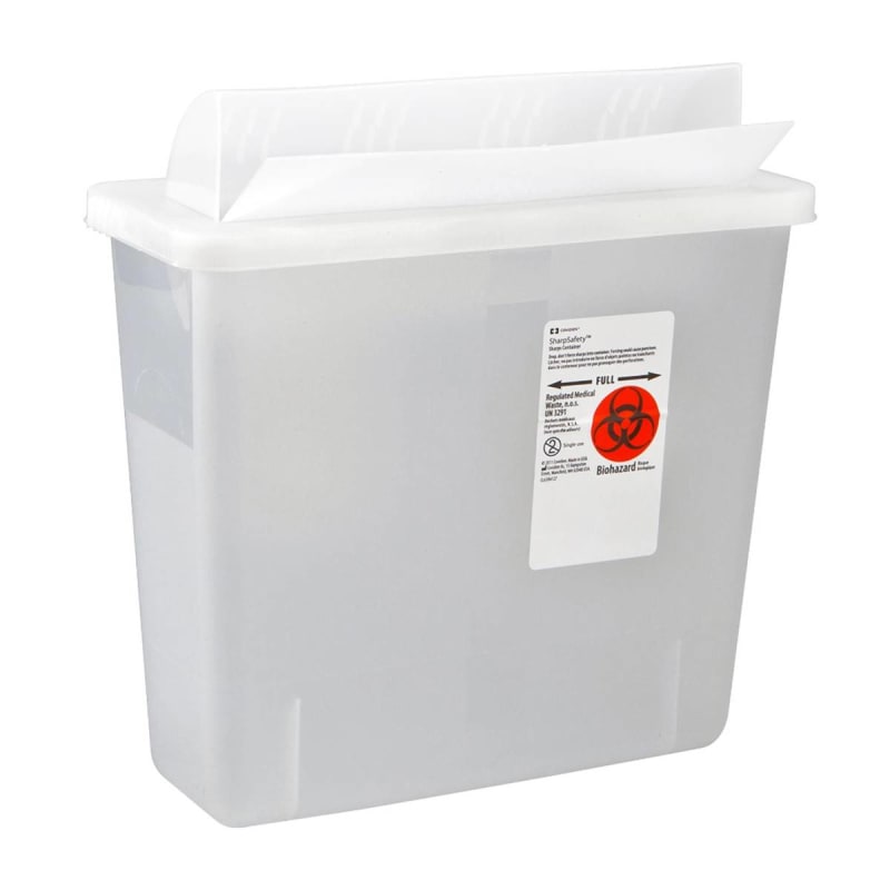 Cardinal In-Roomâ„¢ Multi-purpose Sharps Container, 3 Gallon, 13.75 x 16.25 x 6 Inch Cardinal In-Roomâ„¢ Multi-purpose Sharps Container, 3 Gallon, 13.75 x 16.25 x 6 Inch